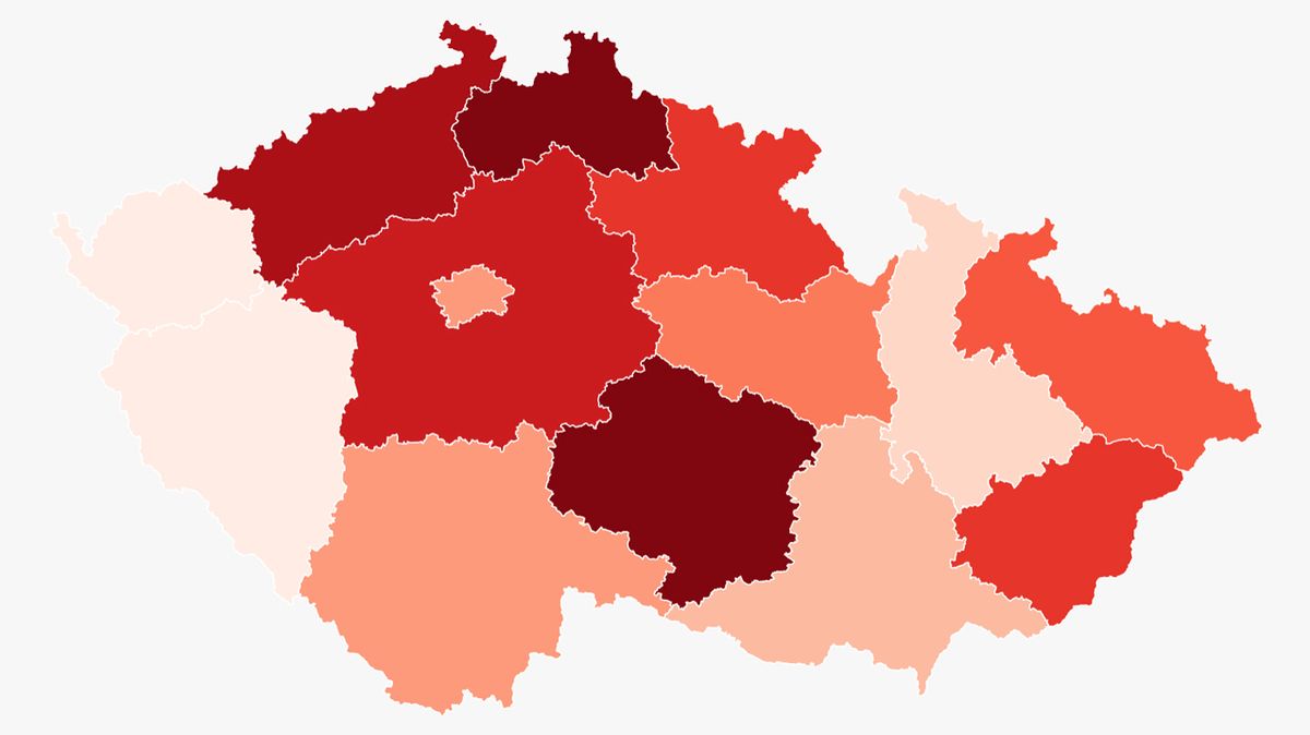 ON-LINE: Přibylo 7682 nakažených, nejhorší incidence v Libereckém kraji